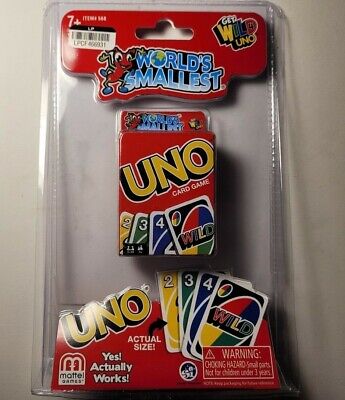 World's Smallest UNO Card Game. New/Sealed 854941007631 | eBay
