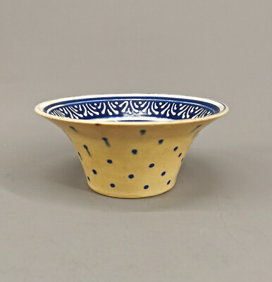99845044 Keramik Kleine Schale Schüssel Bürgel Thüringen blau-weiß 19,5x8,5cm