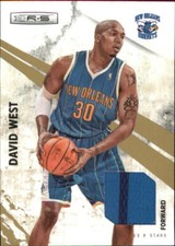 2010-11 Rookies and Stars Gold Materials #63 David West Jersey /299 - NM-MT