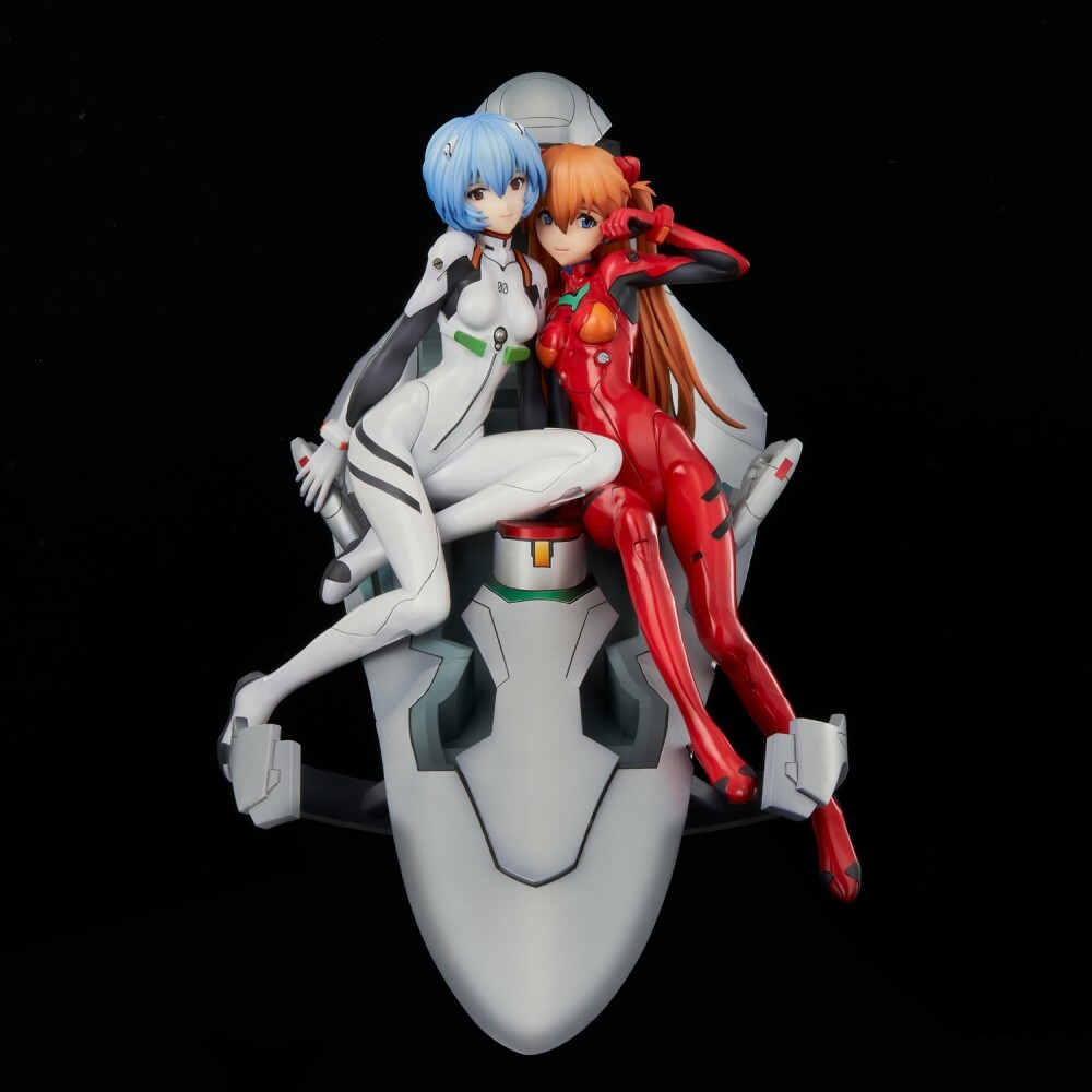 コミック・アニメ EVANGELION REI & ASUKA twinnmore Object Union Creative Evangelion Rei & Asuka twinmore Object Statue