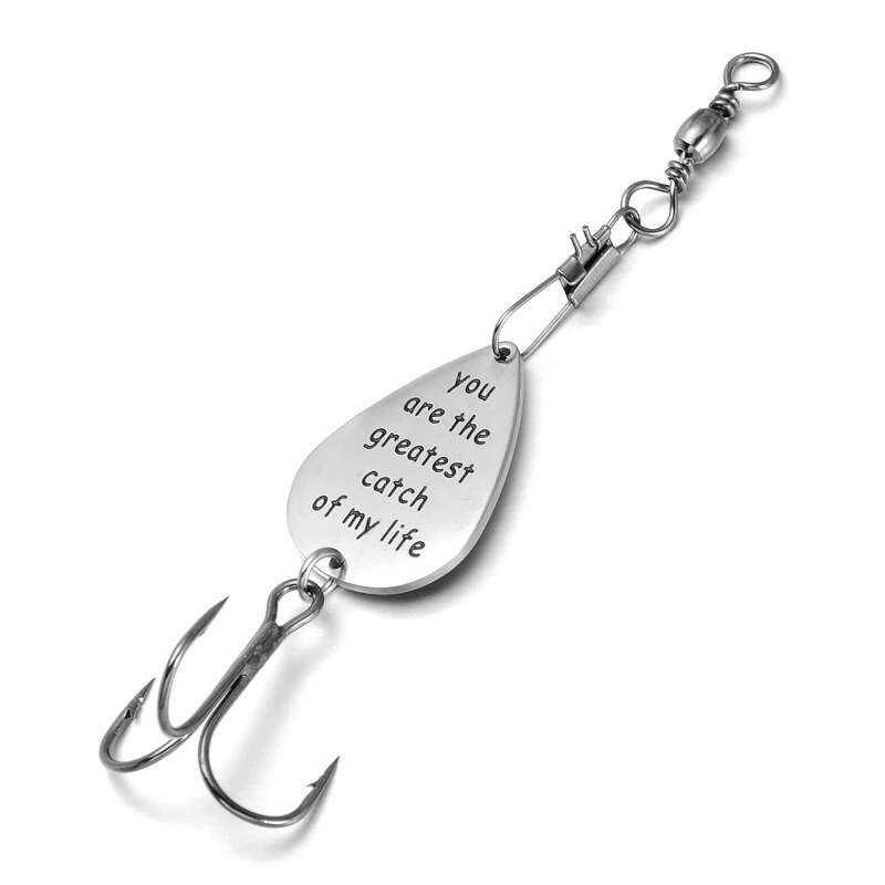 Spinner mit Gravur nach Wunsch- Angeln Hecht, Forelle, Barsch. Witz Gag Geschenk - Bild 2 von 4