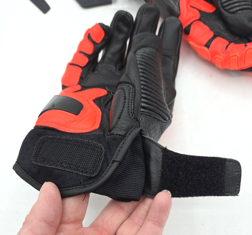 Dainese X-Ride Leather Gloves *NWT* Red/Black M 201815943-628-M FREE SHIP - Picture 10 of 12
