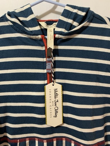 Matilda Jane Boys Sz 6 Camp w/ Joanna Gaines PATCHES & PLUCK HOODIE Stripes/Hood - Picture 4 of 14