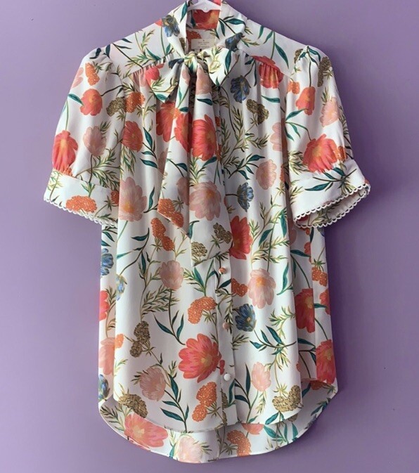 Majory Tie Collar Top Majory Tie Collar Top