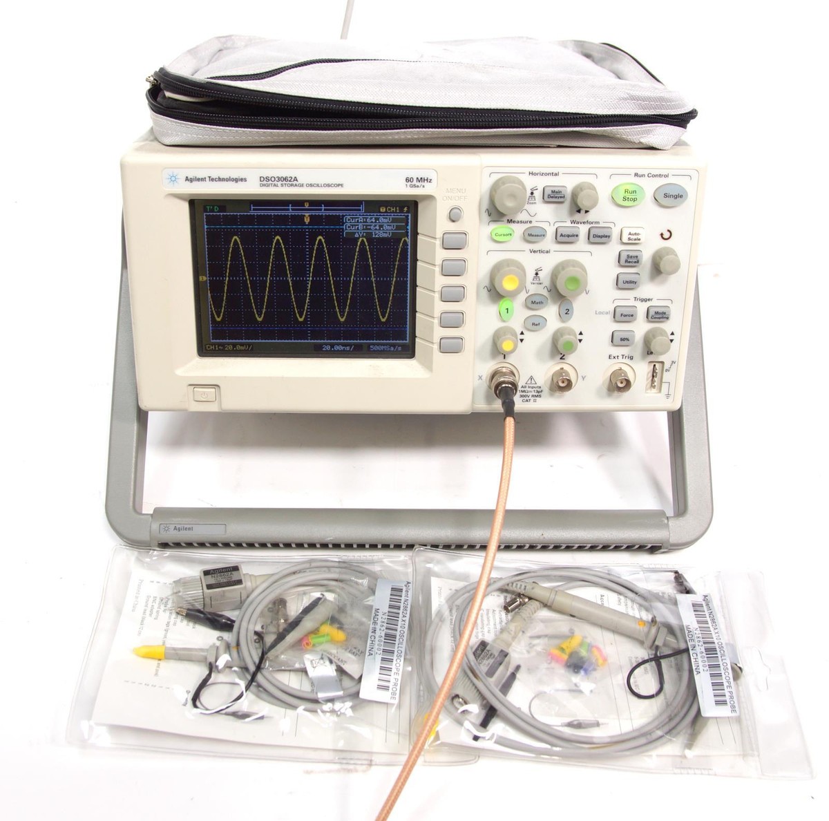 Agilent DSO3062 2CH 60 MHz Oscilloscope with N2865A USB Host