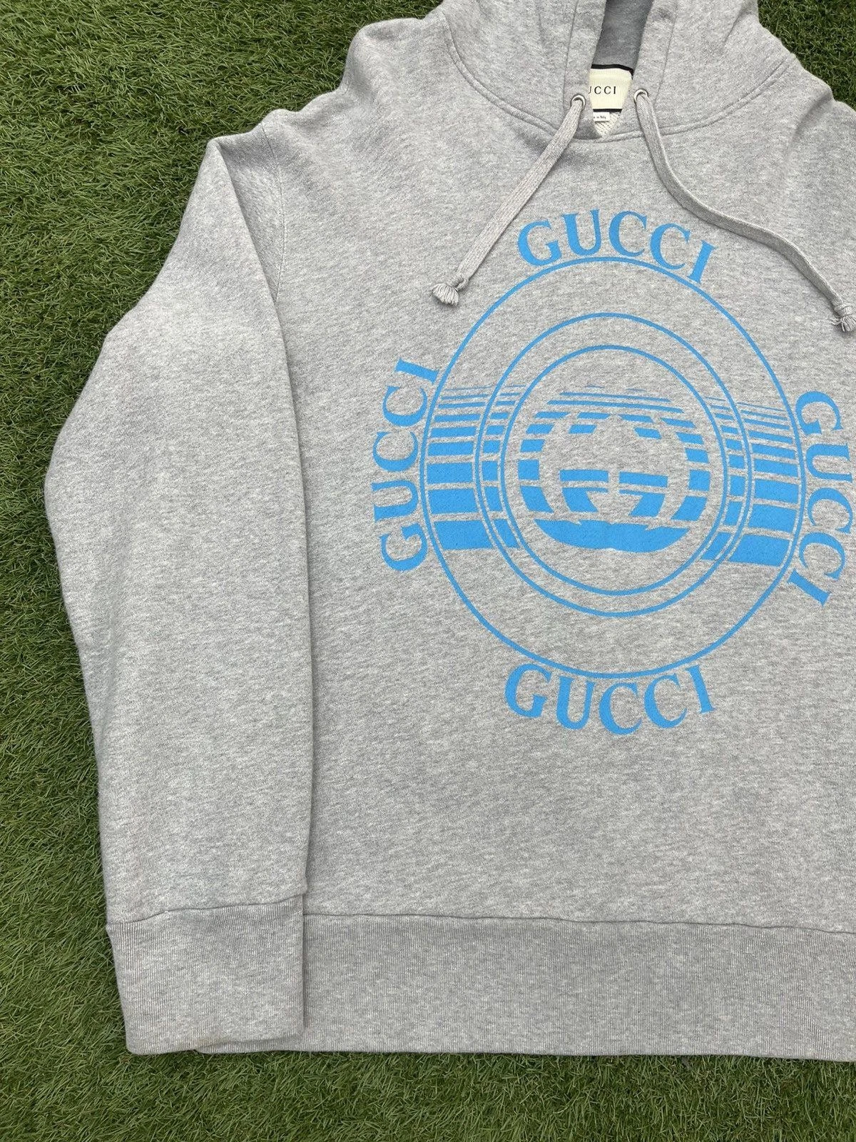Taglia XXL Felpa con cappuccio pullover Gucci stampa record