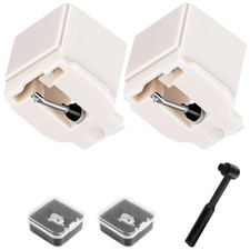 2 Pack ATN3600L Record Player Needle Replacement with Brush, Diamond Stylus...