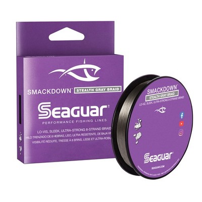 Seaguar Smackdown 15lbs 150yds Gray Braided Fishing Line Low Visibility 8 Str...
