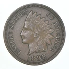 XF 1898 Indian Head Copper Cent Penny - High Grade Sample *3833