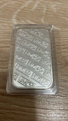 Johnson Matthey Assayers & Refiners 1 oz .999 Fine Silver Bar