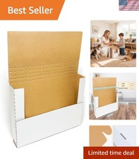 Durable White Corrugated Mailers: 50 Pack Easy-Fold Shipping Boxes for All Needs