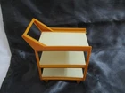 VINTAGE BARBIE AIRPLANE SERVING CART (missing set of wheels)