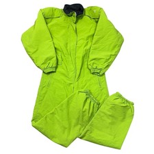 Tuta da sci Belfe pezzo unico anni 90 retrò neve inverno outdoor verde donna UK14