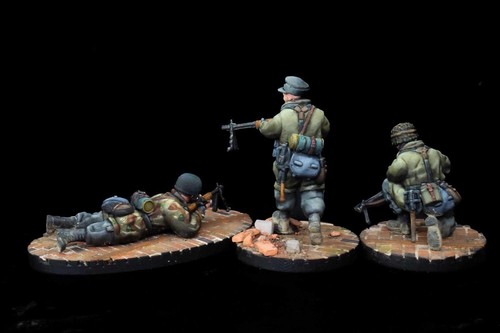 20mm 28mm ww2 German Fallschirmjäger infantry squad B bolt action - Picture 3 of 6