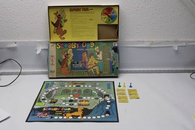 1973 Milton Bradley Scooby Doo..Where are you! Board Game missing 1 card/1 pawn
