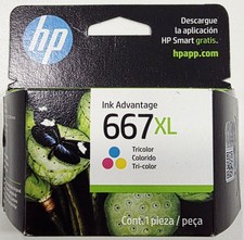 Cartucho De Tintas HP 667XL TRICOLOR ORIGUINAL , NUEVO Y SELLADO