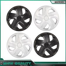 Universal 16 Silver Set Of 4 Snap On Full Wheel Covers Hub Caps R16 Tire Rim