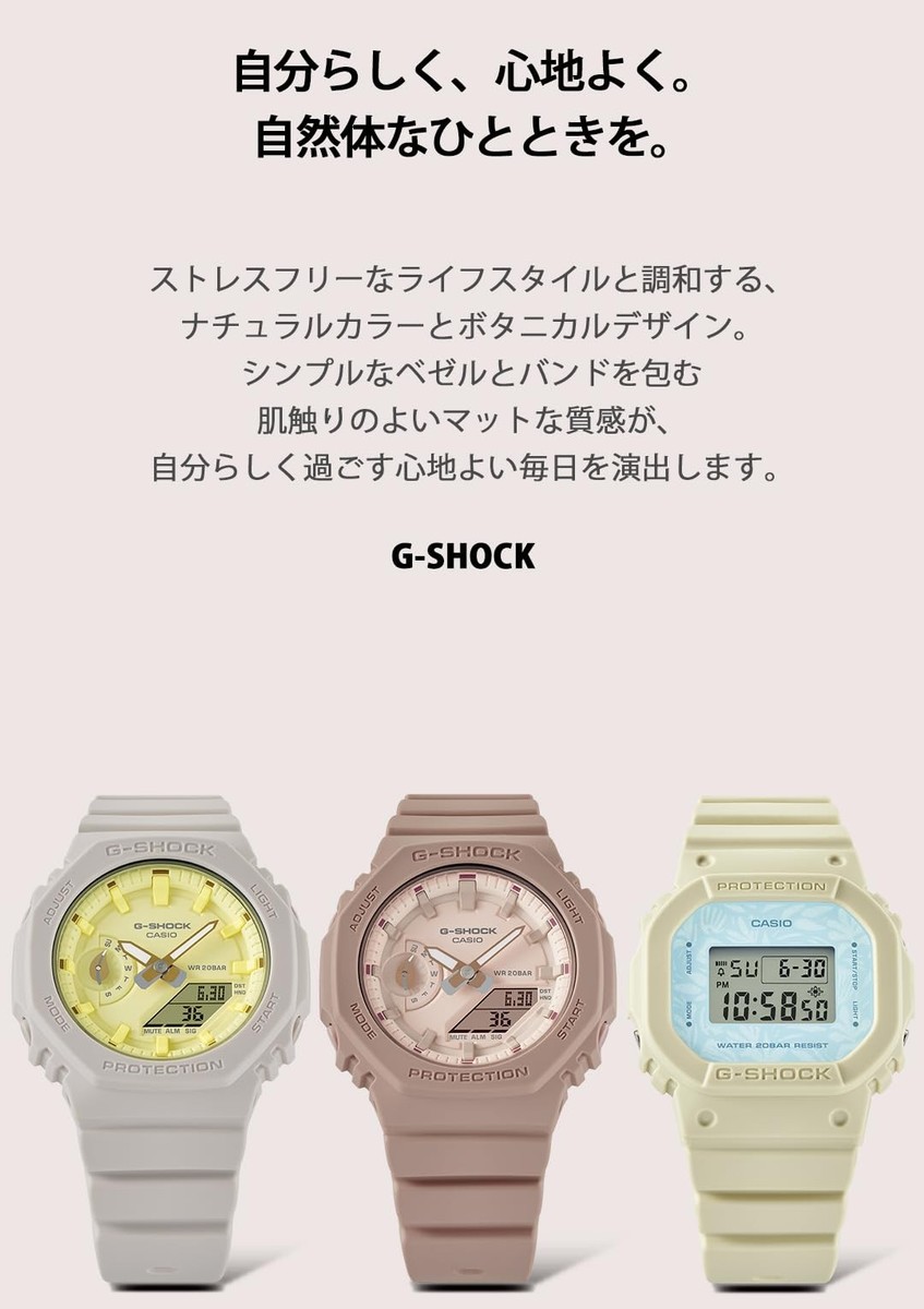 Unused CASIO G-SHOCK GMA-S2100NC-4AJF Yellow Mid Size Women's
