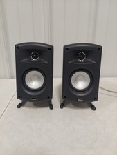Pair Of Klipsch Satellite Surround System Speakers w/ Stands Tested 2620