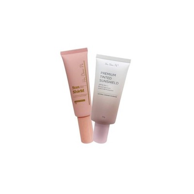 Her Choice PH Sun Shield Duo SPF50 PA+++ Tinted & Regular Sunshield 2x50g
