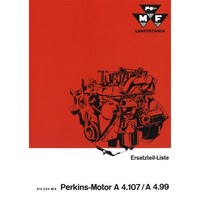Massey Ferguson Perkins Motor A 4.107/A 4.99 Ersatzteilliste Ersatzteilkatalog