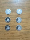 6x 1 Gram .999 Fine Silver Prospector Rounds Fractional Silver Bullion Lot