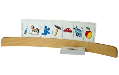 SPIELKARTENHALTER 50 cm lang XL stabil Holz UNO Kartenhalter Kinder + Senioren