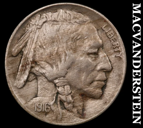 1916 Buffalo Nickel- Extra Fine- Better Date No Reserve #J1591