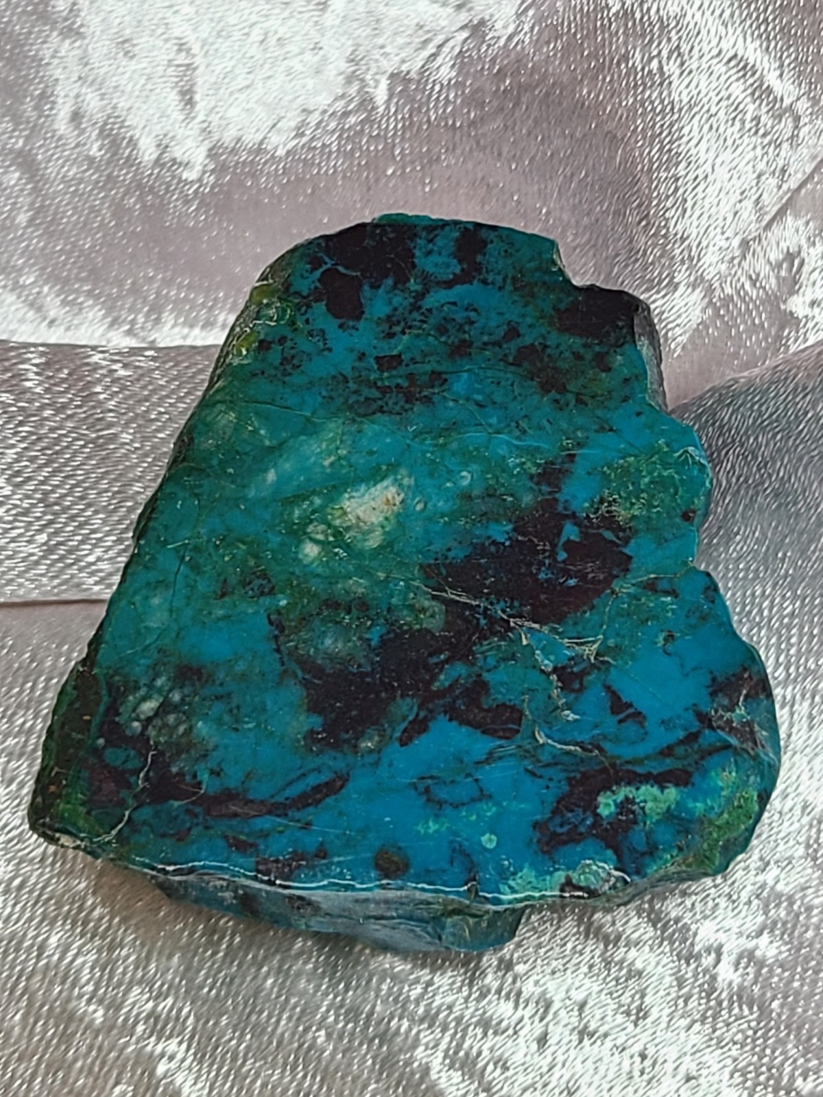 163+ Carat Kingman Turquoise Rough Stone with Polished Face