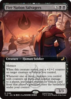 x1 Fire Nation Salvagers - Foil - Extended Art R MTG Avatar: The Last Airbender: