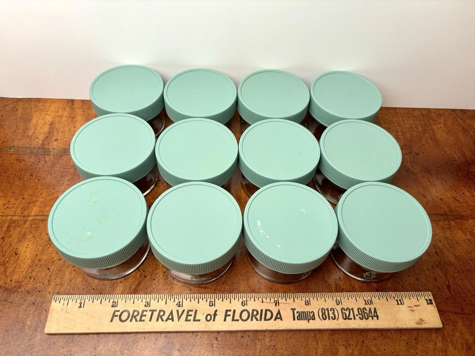 12 Sage Spoonfuls Glass Big Batch 2oz Jars With Lids Baby Food - Image 4 of 4