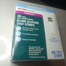 True Metrix CVS 60 Blood Glucose Test Strips – Exp. 02/28/2027 – FAST 📭 🚚§}~