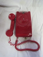 Cortelco Answer Only Red No Dial Wall Telephone Untested Phone BL