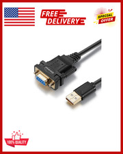USB to RS232 Adapter with FTDI Chipset 6.6ft USB 2.0 Male to RS232 Fem...