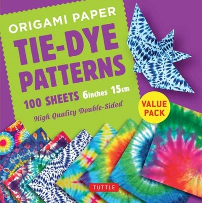 Origami Paper 100 sheets TieDye Patterns 6 inch 15 cm by Tuttle Publishing