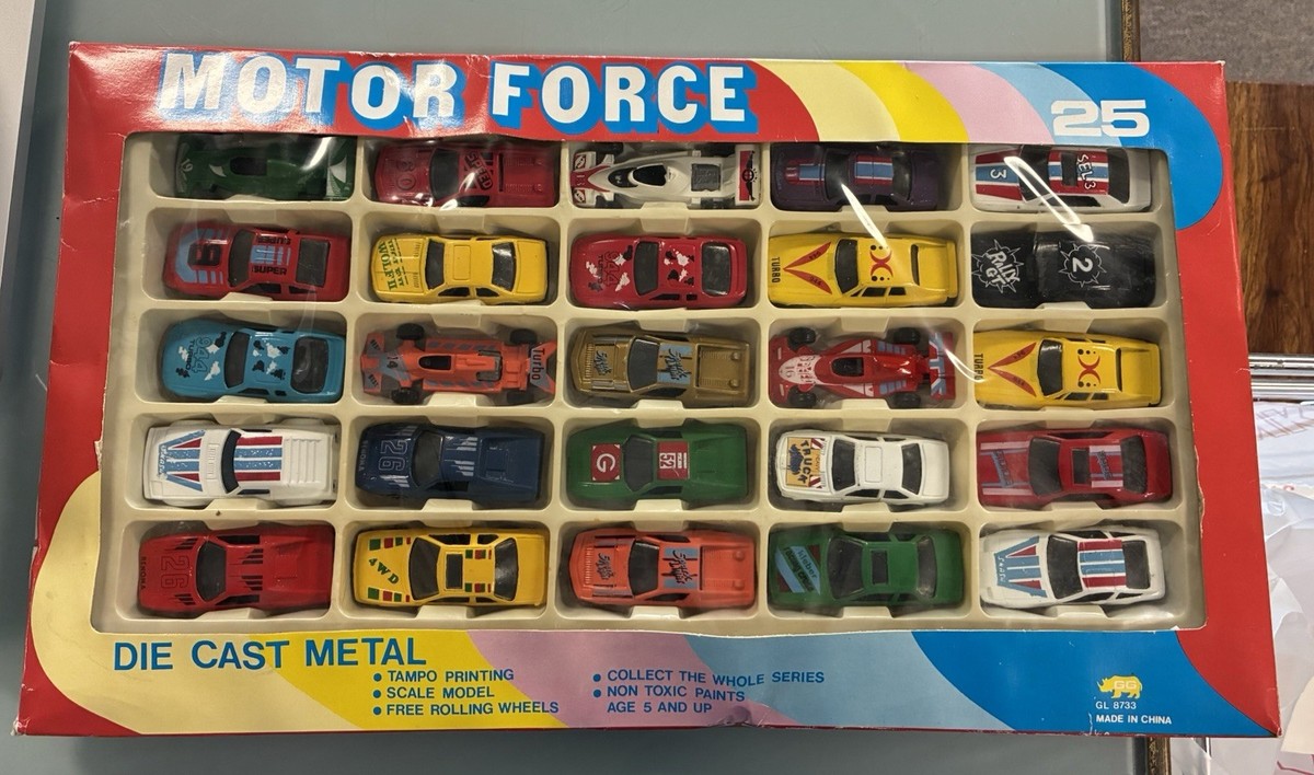昭和レトロ MOTOR FORCE ぼくのミニカー60コレクション 当時物 Motor Force 25 Piece Diecast Car Set | eBay