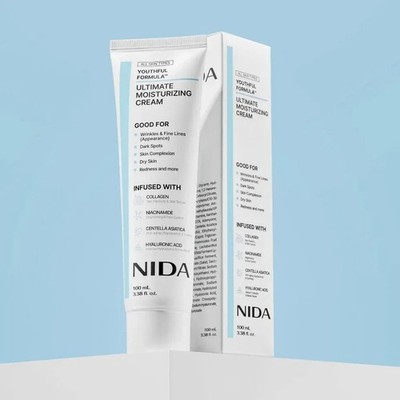 NIDA Collagen & Niacinamide Cream,Moisturizer for Wrinkles & Dark Spots, 100ml