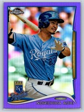 2014 Topps Chrome #11 Norichika Aoki Purple Refractors