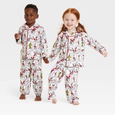 Toddler 2pc The Grinch Christmas Family Sleep Coat Pajama Set - 2T 6574