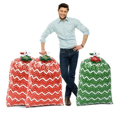 YALTOON Large Christmas Gift Bags, 6 Oversized Christmas Bags 44"x 36" Jumbo Gift Bags