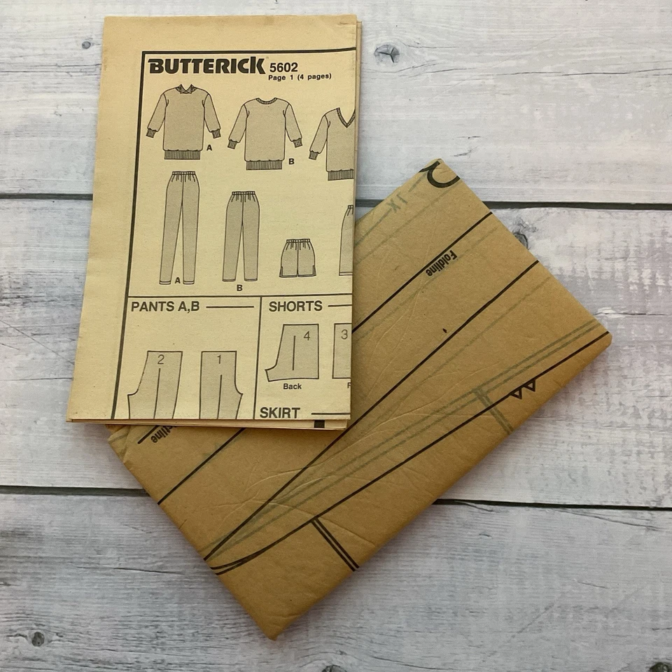 Butterick 5602 Sewing Pattern Shirt Pants Shorts Skirt Casual Miss L-XL UNCUT - Image 3 of 4
