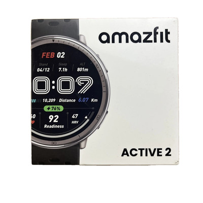 Amazfit Active 2 44mm Round Smartwatch (Black) - New