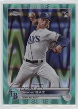 2022 Topps Chrome Sonic Aqua RayWave Refractor 63/199 Shane Baz #201 i6e