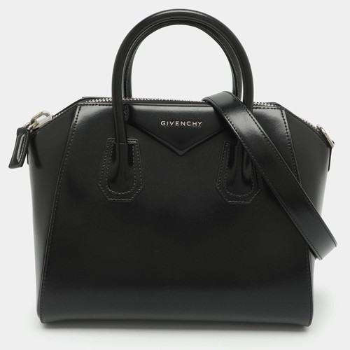 Givenchy Antigona Small Black Leather Satchel