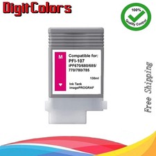 PFI107 Magenta Ink Tank fit Canon IPF670 IPF685 IPF770 IPF780 IPF785 PFI107M