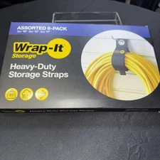 Wrap-It  Heavy-Duty Storage Straps for Cords Wires 6-Pack Assorted Kit