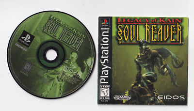 LEGACY OF KAIN SOUL REAVER(PS1/1999)USED,GOOD COND +MANUAL W/ REG!SEE PICS!READ!