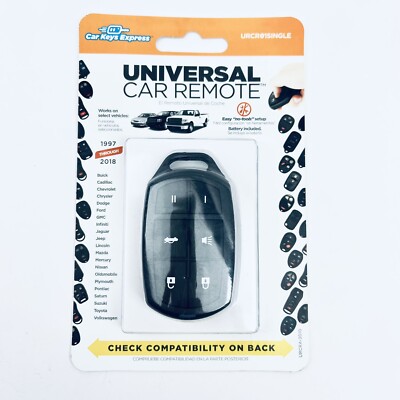CAR KEYS EXPRESS THE UNIVERSAL CAR REMOTE6 BUTTONS URCR01SINGLE 