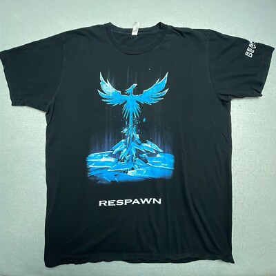 Respawn T-Shirt Men's Large Black Promo Dev Team Development Gaming