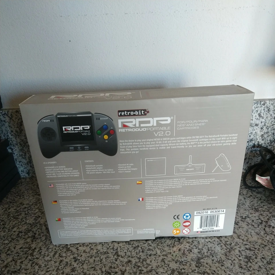 RetroDuo Portable V2.0 Handheld System Portable SNES w/ Adaptor - Image 3 of 4